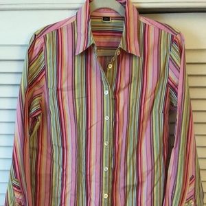 Jcrew multi colored button up shirt